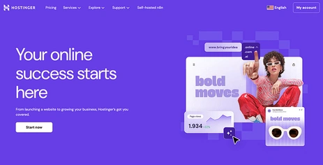 Hostinger Main Page